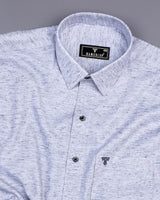 Storm Cloud Gray Shaded Amsler Linen Cotton Shirt