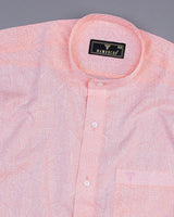 Lemonade Pink Geometrical Printed Cotton Shirt