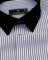 Atlanta Black Bengal Stripe Oxford Cotton Designer Shirt