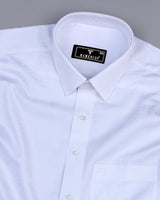 Precious White Jacquard Printed Premium Giza Cotton Shirt