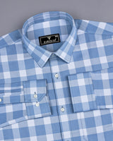 Paston Gray Dobby Check Premium Cotton Shirt