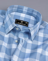 Paston Gray Dobby Check Premium Cotton Shirt