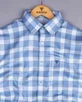 Paston Gray Dobby Check Premium Cotton Shirt