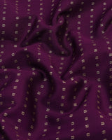 Wine Purple Glitter Printed Soft Satin Cotton Shirt Style Kurta