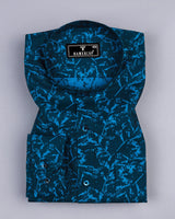 Blorolin Blue Shadow Jacquard Cotton Shirt