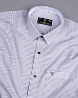 Stanton Gray Bengal Stripe Oxford Cotton Designer Shirt