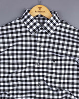 Bandon Black With White Check Oxford Cotton Shirt