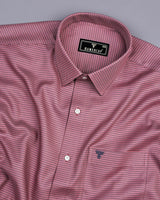 Mersin Onion Pink With Gray Houndstooth Premium Giza Shirt