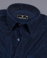 Navyblue Corduroy Premium Cotton Solid Shirt