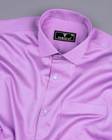 Purple Soft Touch Satin Premium Cotton Shirt