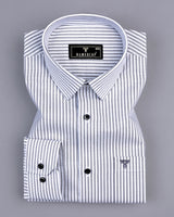 Atlanta Gray Bengal Stripe Oxford Cotton Shirt