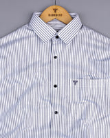 Atlanta Gray Bengal Stripe Oxford Cotton Shirt