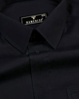 Metal Black Solid Oxford Cotton Shirt