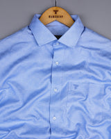 Lufkin Blue Dobby Check Premium Giza Shirt