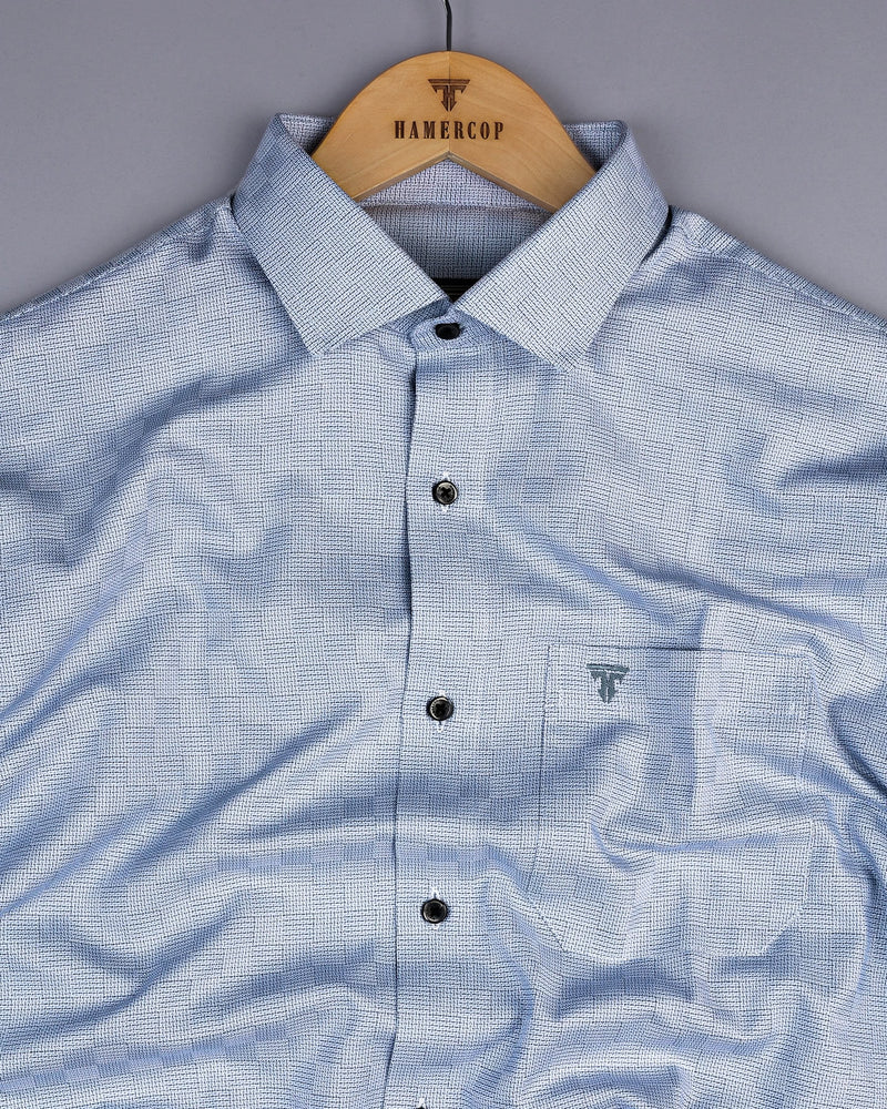 Lufkin Gray Dobby Check Premium Giza Shirt