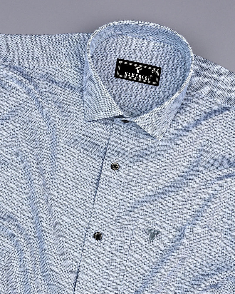 Lufkin Gray Dobby Check Premium Giza Shirt