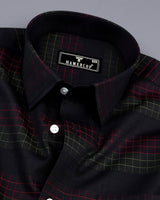 Bolton Green And Pink Check With Black Premium Giza Shirt