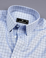 Mercey Gray Jacquard Check Premium Giza Shirt