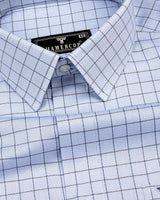 Mercey Gray Jacquard Check Premium Giza Shirt