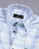 Boxtel Rama Green With Gray Check Premium Giza Shirt