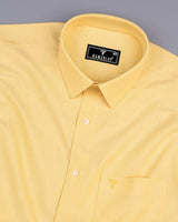 Buttermilk Yellow Oxford Cotton  Formal Shirt