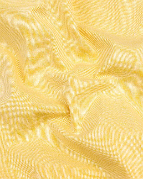 Buttermilk Yellow Oxford Cotton  Formal Shirt