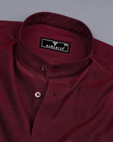 Falu Red Two Tone Chembray Cotton Shirt