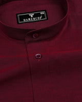 Falu Red Two Tone Chembray Cotton Shirt