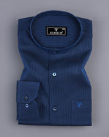 Brewer Blue Two Tone Dobby Cotton Shirt