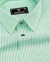 Belladon Green Bengal Stripe Oxford Cotton Shirt