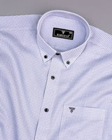 Athos Gray With White Dobby Check Premium Giza Shirt