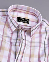 Keston Onion Pink Multicolored Dobby Check Premium Giza Shirt