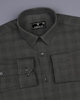 Benton Olive Green Dobby Texture Premium Giza Shirt