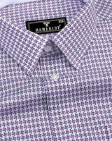 Gravity Onion Houndstooth Amsler Dobby Cotton Designer Shirt