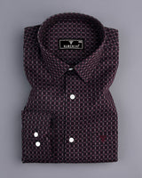 Dijon Brown With Black Dobby Check Premium Giza Shirt