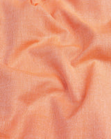 Peel Orange Plain Oxford Cotton Formal Shirt