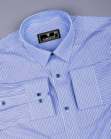 Belladon NavyBlue Bengal Stripe Oxford Cotton Formal Shirt