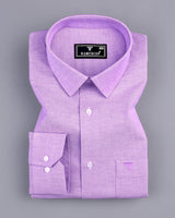 Glory Purple Oxford Cotton Plain Formal Shirt