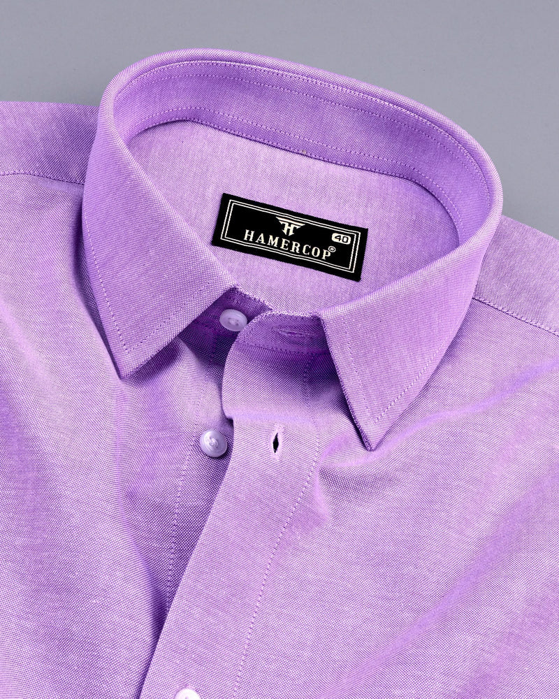 Glory Purple Oxford Cotton Plain Formal Shirt