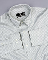 Ascona Pista Green Houndstooth Jacquard Premium Giza Shirt