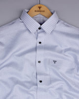 Roxton Gray With White Check Premium Giza Shirt