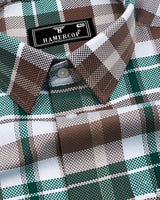 Swindon Green Multicolor Check Dobby Cotton Shirt