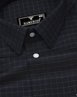 Aranos Black With Cream Check Premium Giza Shirt