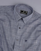 Opsin Black Houndstooth Check Amsler Cotton Shirt