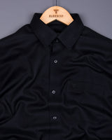 Cinchona Black Solid Premium Giza Cotton Shirt