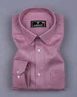 Holon Onion Pink Dobby Texture Solid Cotton Shirt