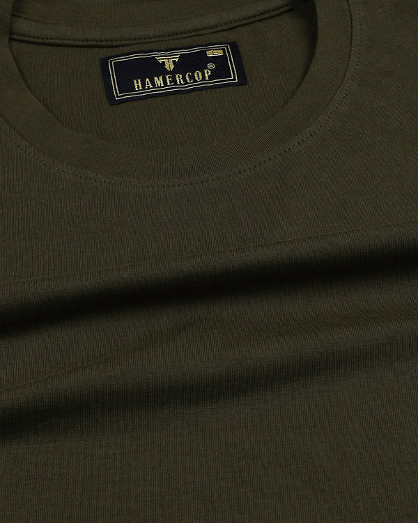 Moss Green Super Supima Premium Cotton T-Shirt