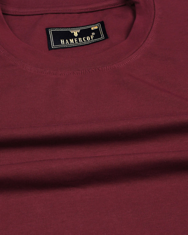 Garnet Maroon Super Supima Premium Cotton T-Shirt