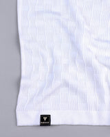 Resco Off White Knitted Cotton Polo T-Shirt