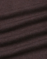 Vibrant Chocolate Brown Melange Knitted Cotton Full Sleeves T-Shirt